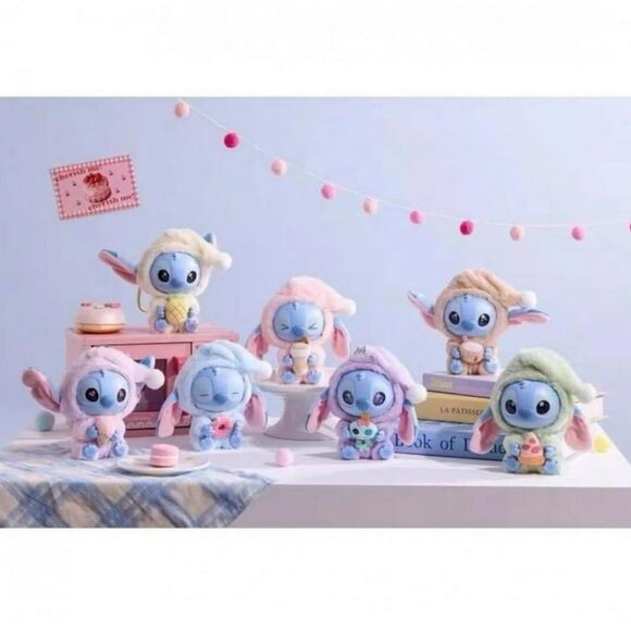 MINISO Disney Stitch Eat Something Before Sleep Plush Pendant - Milk Tea Desire - Picture 9 of 16